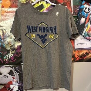 Gray West Virginia Short Sleeve Tee